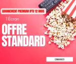 Abonnement Premium IPTV 12 mois (1 Écran)
