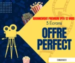 Abonnement Premium IPTV 12 mois (3 Écrans)